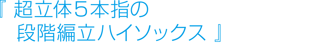 『超立体５本指の段階編立ハイソックス』